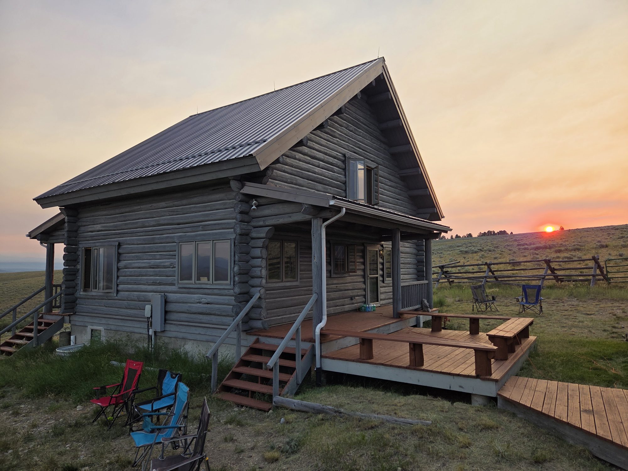 The Bunkhouse – Second Cabin Exterior at sunrise