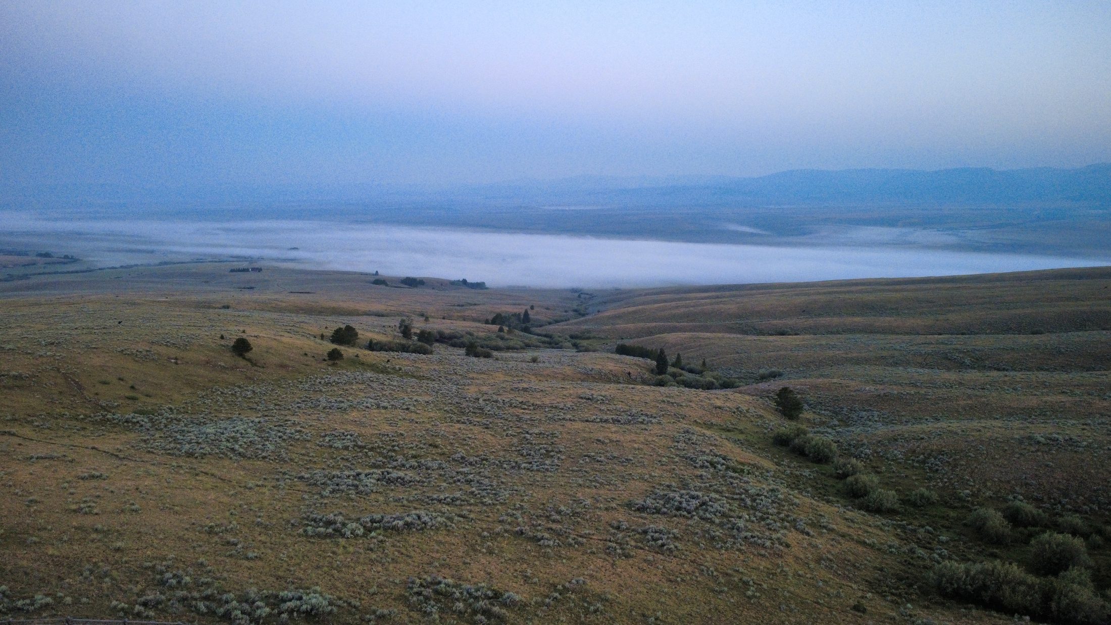 Morning fog over the Big Hole Valley